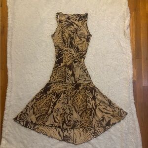 Roberto Cavalli Vintage Animal Print Dress